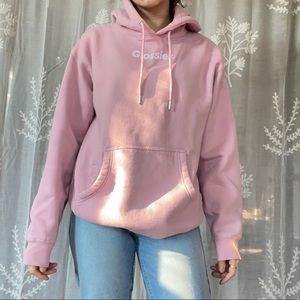 Pink Glossier hoodie